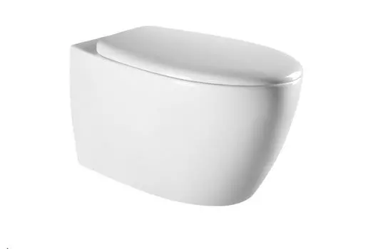 Подвесной унитаз Art-Max Imola AM217CHR/SC безободковый, с сиденьем микролифт, белый