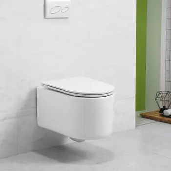 Подвесной унитаз Art-Max Rimini AM204CHR безободковый, белый