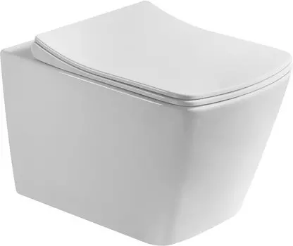 Подвесной унитаз Art-Max Techno AM9310CHR безободковый, белый