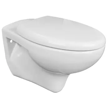 Подвесной унитаз Azario Stella AZ-VT005+AZ-VT005sc ободковый, с крышкой микролифт, белый