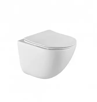 Подвесной унитаз BelBagno Amanda P-trap BB051CHR без сиденья, с закрытым дном