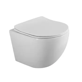 Подвесной унитаз BelBagno Uno BB7306CHR/SC безободковый, с крышкой микролифт, белый