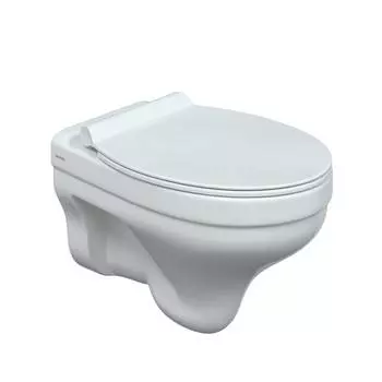 Подвесной унитаз Berges Albit S 82147 безободковый, с сиденьем микролифт, белый