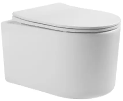 Унитаз подвесной Ceramica Nova Moments CN3003 с сиденьем микролифт, белый