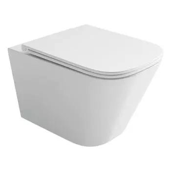 Унитаз подвесной Ceramica Nova Union CN4009T безободковый, с крышкой микролифт, белый