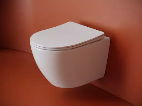 Подвесной унитаз Ceramica Nova Uno CN11001T безободковый, с крышкой микролифт, смыв торнадо, белый