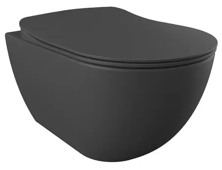 Подвесной унитаз Creavit Free Антрацит с функцией биде FE320.60000