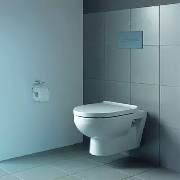 Подвесной унитаз Duravit Basic Rimmless 37х54 с крышкой