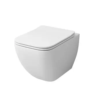 Подвесной унитаз Grossman GR-4447S белый глянцевый, с крышкой микролифт