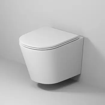 Подвесной унитаз Grossman Торнадо GR-4478MSQ безободковый, с сиденьем микролифт, белый матовый