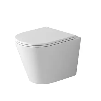 Подвесной унитаз Grossman Торнадо GR-4478SQ с крышкой микролифт белый глянцевый