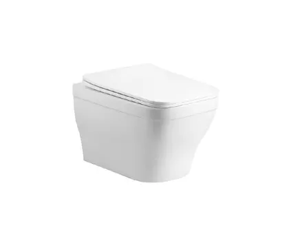 Подвесной унитаз компакт Aquatek Амадео AQ1180-00 безободковый, с крышкой микролифт, белый