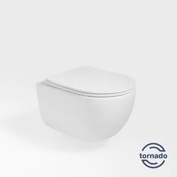 Подвесной унитаз Vincea Evo VT1-34ST безободковый, с сиденьем микролифт, белый