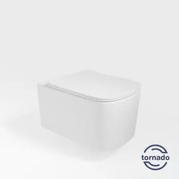 Подвесной унитаз Vincea Ultra VT1-32T безободковый, с сиденьем микролифт, белый