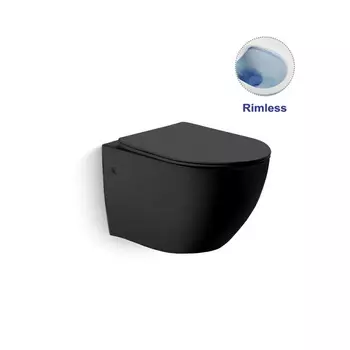 Подвесной унитаз Vincea VT1-14MB черный матовый