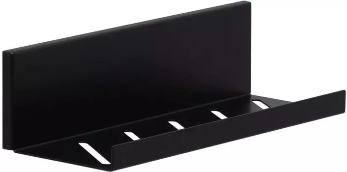 Полка Aquanet Магнум 30 см черная матовая, открытая
