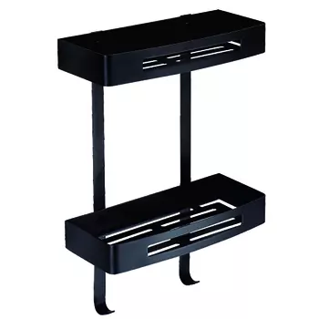 Полка Azario 30 см AZ-170-2B черная матовая