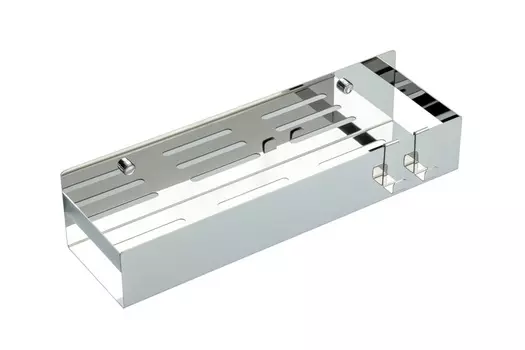 Полка Boheme Uno 10965-CR хром, с 2 крючками