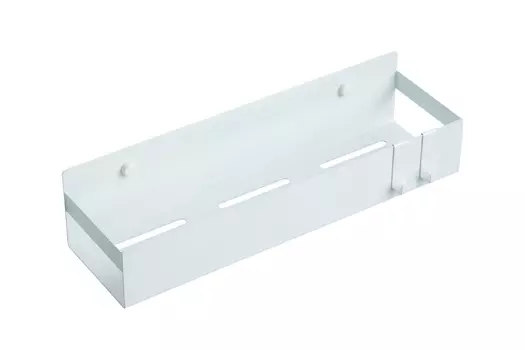 Полка Boheme Uno 10965-MW матовая белая, с 2 крючками