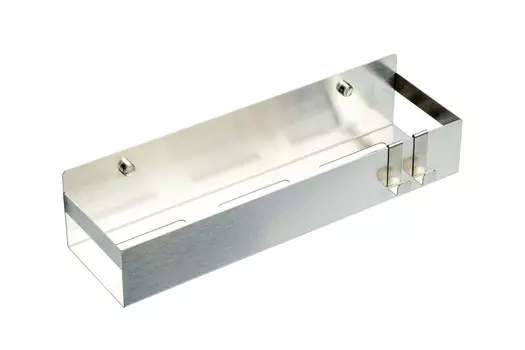 Полка Boheme Uno 10965-NB никель, с 2 крючками