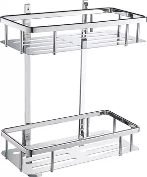 Полка для ванной 2-х ярусная WONZON & WOGHAND WW-4141 хром