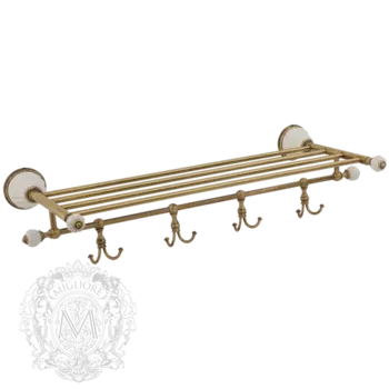 Полка Migliore Olivia 17496 хром, белый