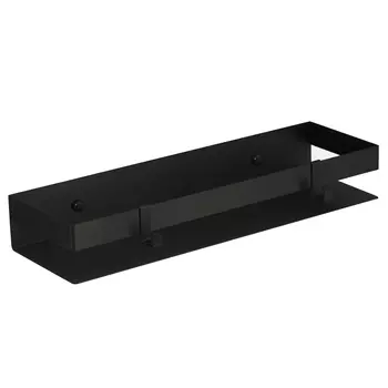 Полка с крючками Lemark SHELF LINE 9772053 черный матовый