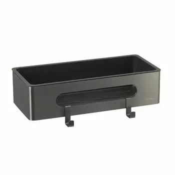 Полка с крючками Lemark SHELF LINE 9776045 графит