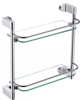 Полка стеклянная CeramaLux Caps 38 см 51015 хром