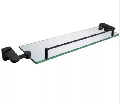 Полка стеклянная CeramaLux Monelli 62 см 70011 черная матовая