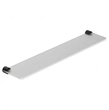 Полка стеклянная Kludi Vela R 5897339 крепление черное матовое