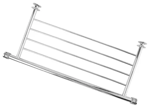 Полка Сунержа Прямая 4П 370 мм черный хром