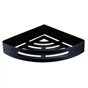 Полка угловая Azario 30 см AZ-160B черная матовая