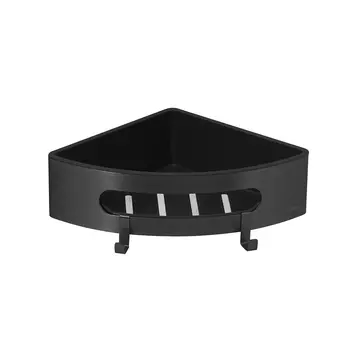 Полка угловая с крючками Lemark SHELF LINE 9772047 черный