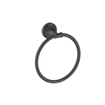 Полотенцедержатель Aquatek Классик AQ4512MB черный матовый