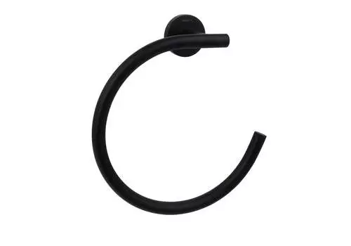 Полотенцедержатель Aquatek Вега 21 см AQ4012MB черный матовый