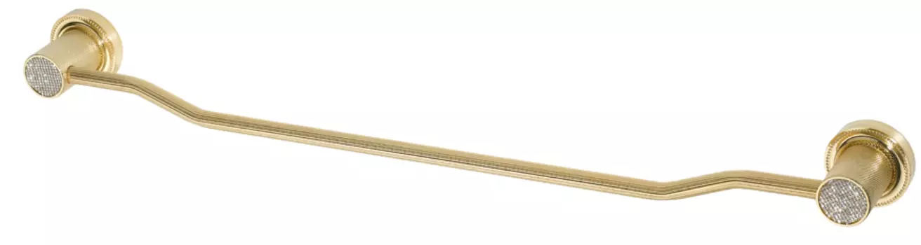 Полотенцедержатель Boheme Royal Cristal 63 см 10922-G-B золото, черный