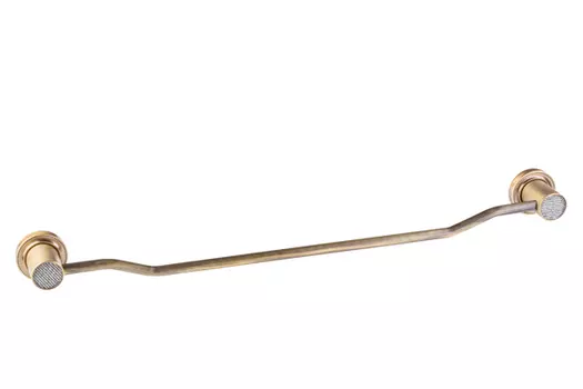 Полотенцедержатель Boheme Royal Cristal 63 см 10922-BR-B бронза, черный