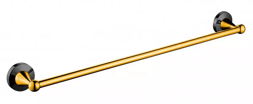 Полотенцедержатель CeramaLux Luxury 64 см 57508 черный, золото