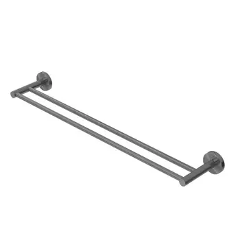 Полотенцедержатель двойной Cezares RELAX RELAX-THD-65-GM оружейная сталь