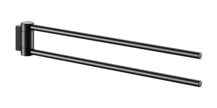 Полотенцедержатель двойной Keuco Plan 44 см 14918370000 черный матовый