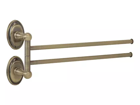 Полотенцедержатель двойной поворотный Veragio Bonjour 33 см VR.BNR-7824.BR бронза