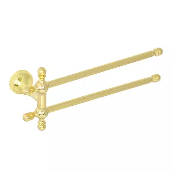 Полотенцедержатель двойной поворотный Veragio Gialetta 35 см VR.GIL-6424.DO золото