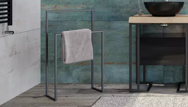 Полотенцедержатель металлический Velvex Gelou 45 Black