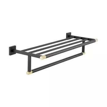 Полотенцедержатель Rose RG3008H золото, черный