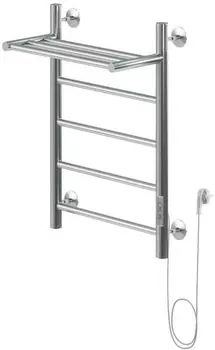 Полотенцесушитель электрический Aquanet Mauro 60х40 с полкой, хром