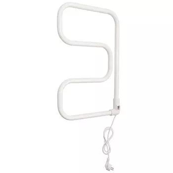 Полотенцесушитель электрический Domoterm E-образный 40x60 DMT 104-25 40x60 EK R белый