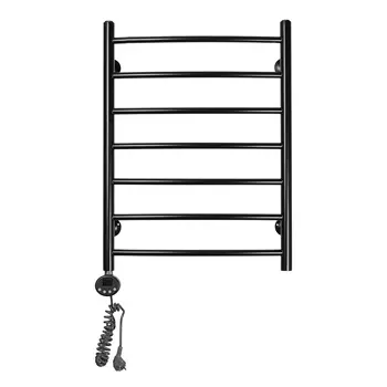 Полотенцесушитель электрический Domoterm Калипсо П7 500x700 ЧРН EL черный матовый