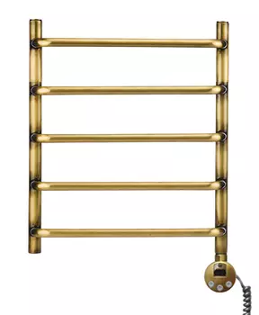 Полотенцесушитель электрический Domoterm Стефано 40x50 П5 400x500 АБР ER античная бронза