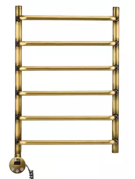 Полотенцесушитель электрический Domoterm Стефано 40x60 П6 400x600 АБР EL античная бронза